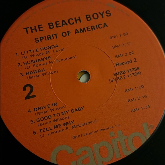 The Beach Boys Spirit of America 2xLP 1975 compilation best of surf rock Record - Picture 9 of 14